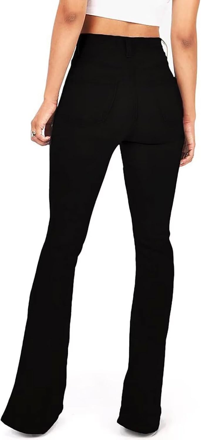 High Waisted Bell Bottom Jeans for Women Flare Jeans for Women Stretch Wide Leg Jeans - Image 2