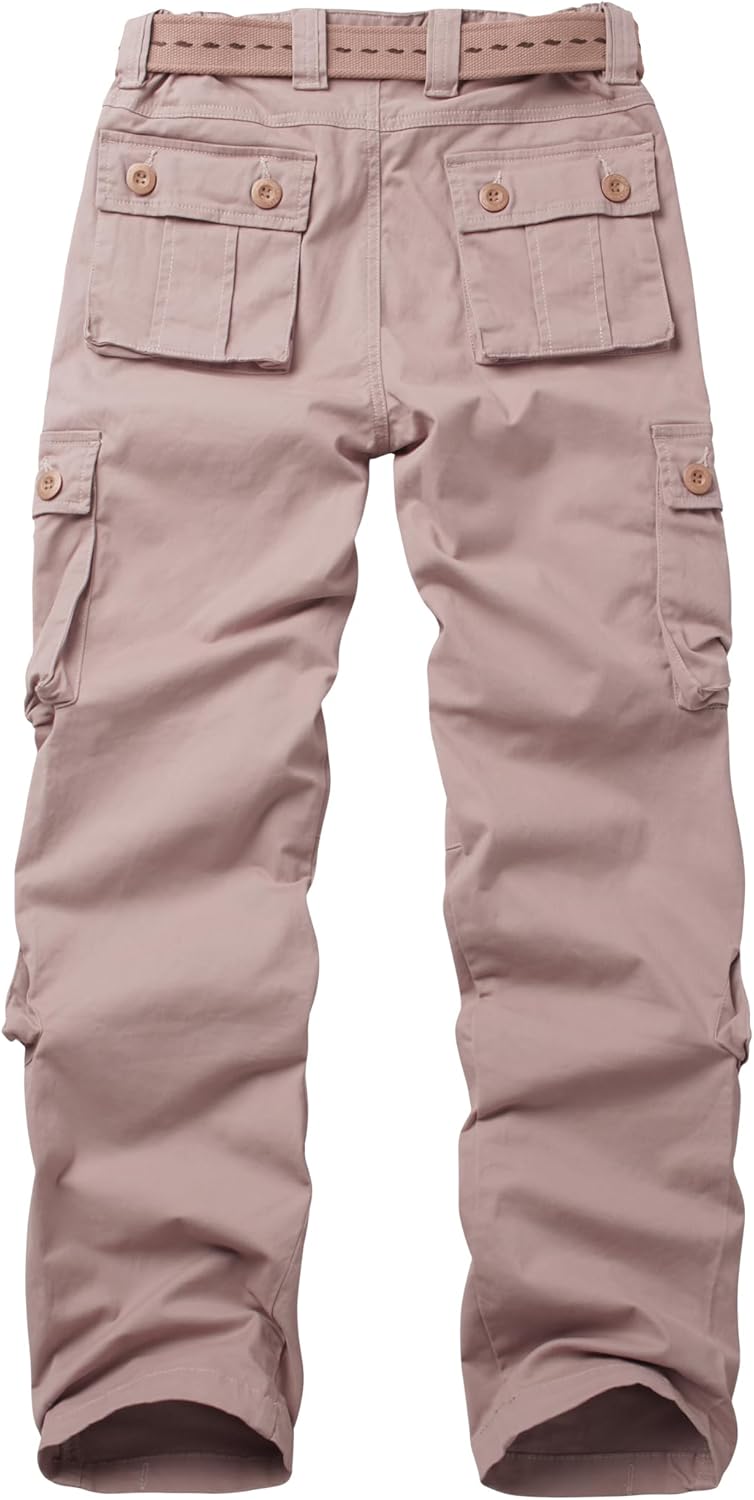 Women's Pants with Pockets Outdoor Casual Ripstop Camo Military Combat Construction Work Pants - Image 2